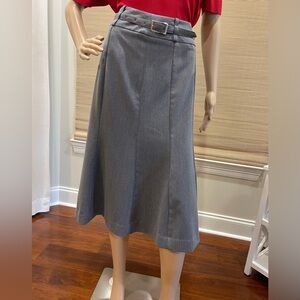 East 5th belted flare skirt. Gray. Size 6